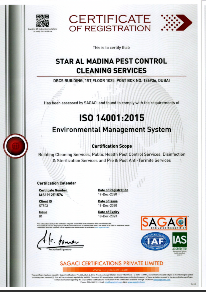 Pest Control ISO Certification
