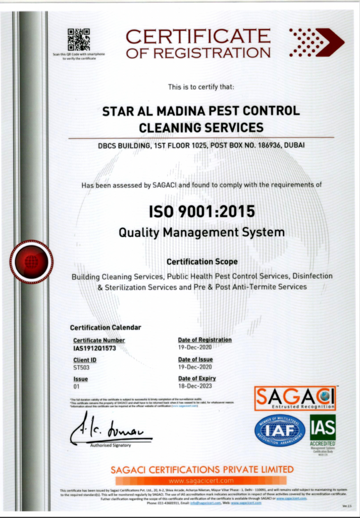 Pest Control ISO Certification
